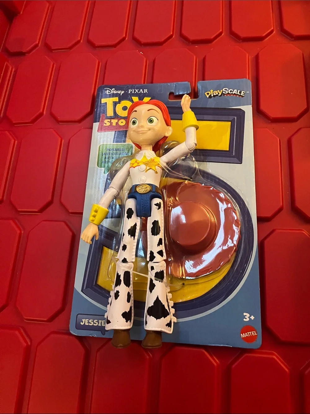 Mattel Toy Story Jessie Posable Figure - Red, White, Yellow, Blue, Brown